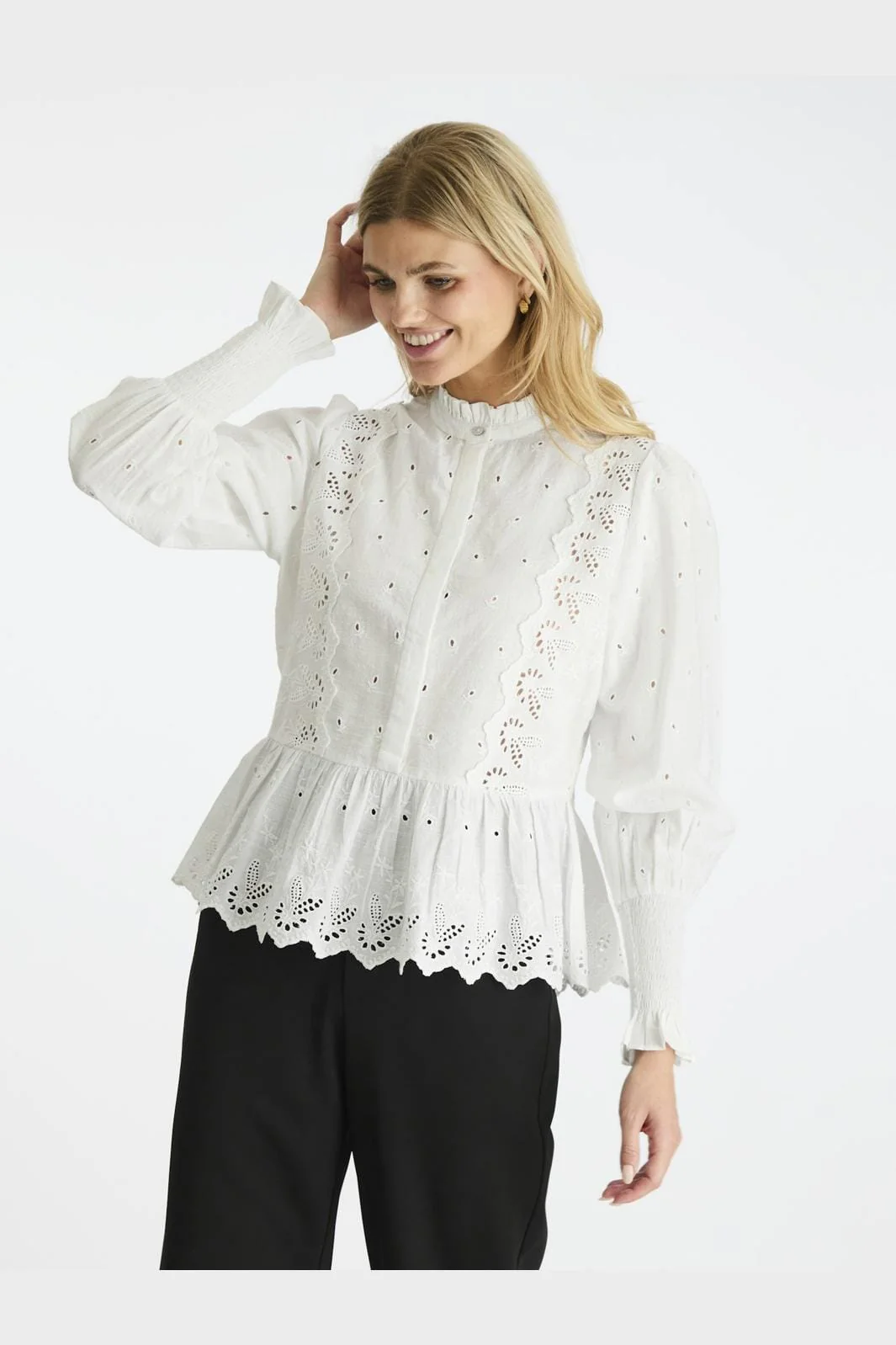 Neo Noir Maviana Emb Blouse