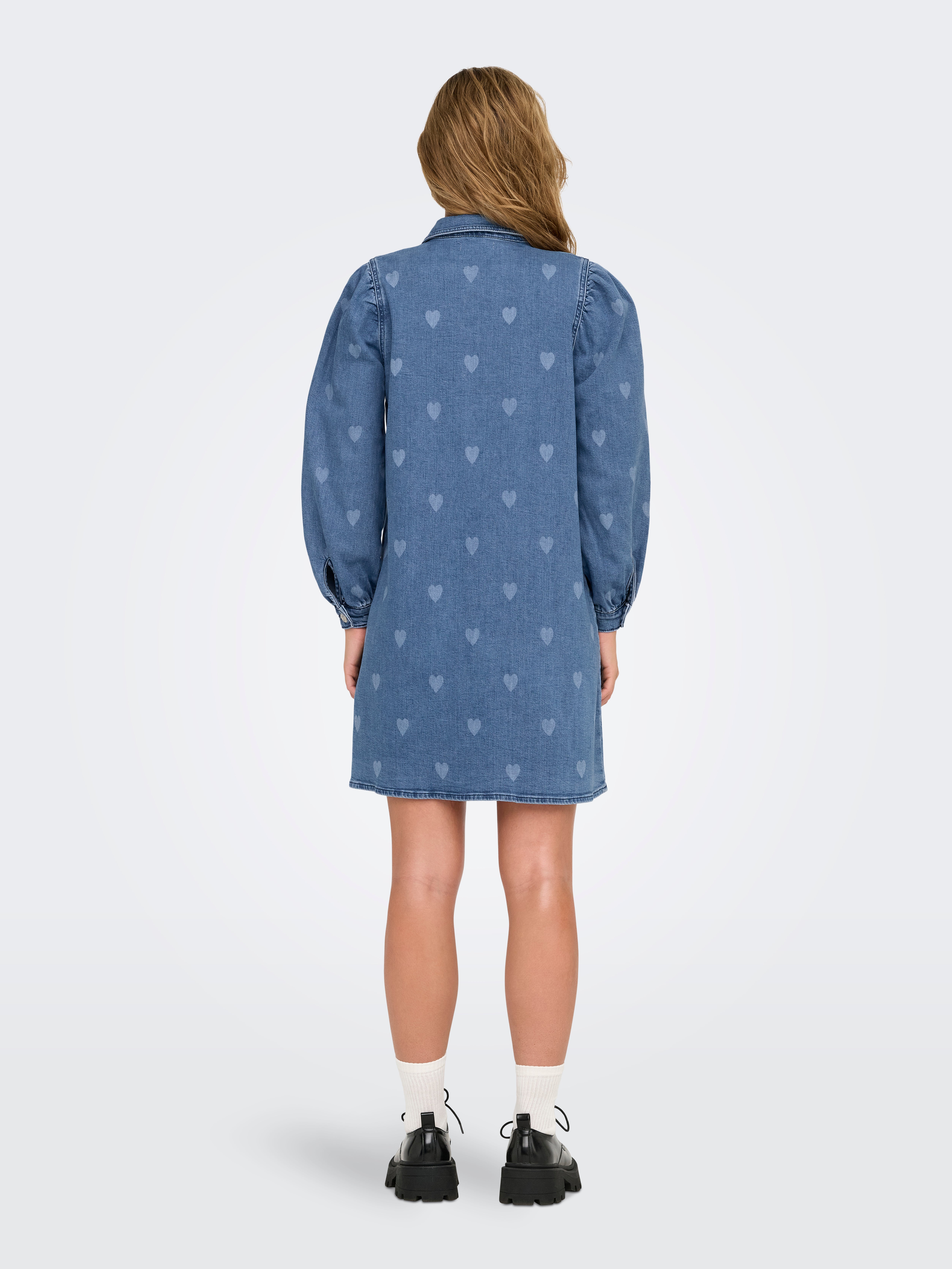 ONLALMA Kurzes Kleid Medium Blue Denim