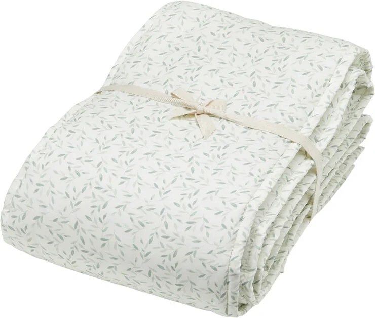 Cam Cam Copenhagen Cot Bumper - OCS Green Leaves Green leaves