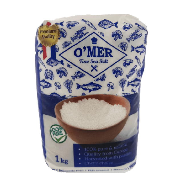 O'mer Fijne Zeezout 1kg