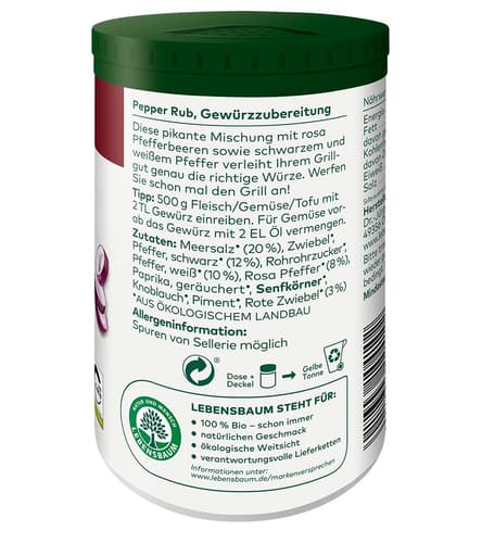 Lebensbaum BIO Pepper Rub