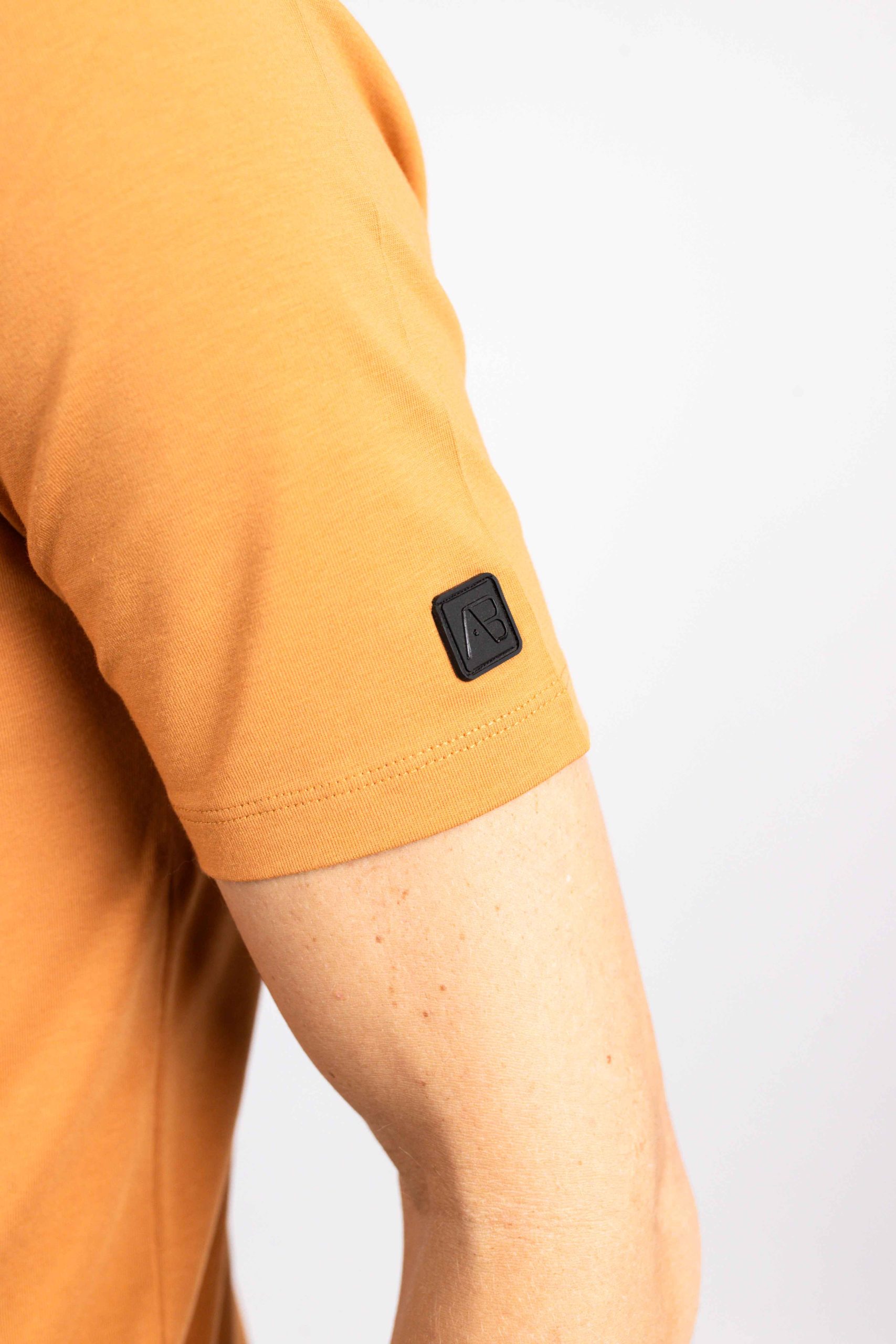 AB Lifestyle Button Up Short-Sleeve Polo Heren Oranje
