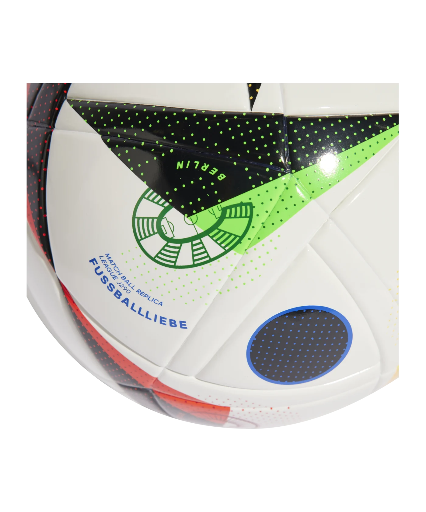 adidas Fussballliebe League Junior 290g Lightball EM 2024 Weiss Schwarz Blau