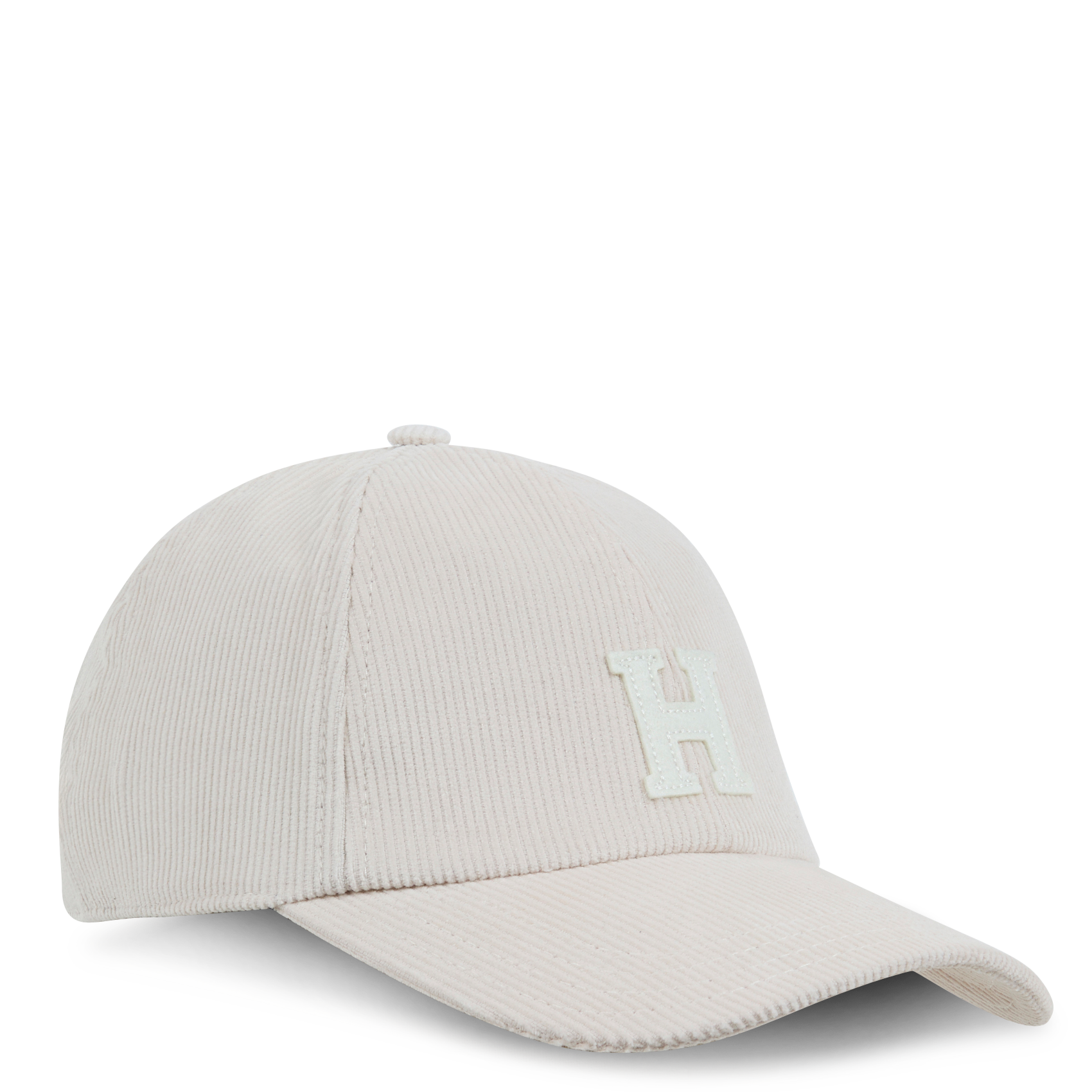 CAP H - Casquette côtelée en coton| Blanc