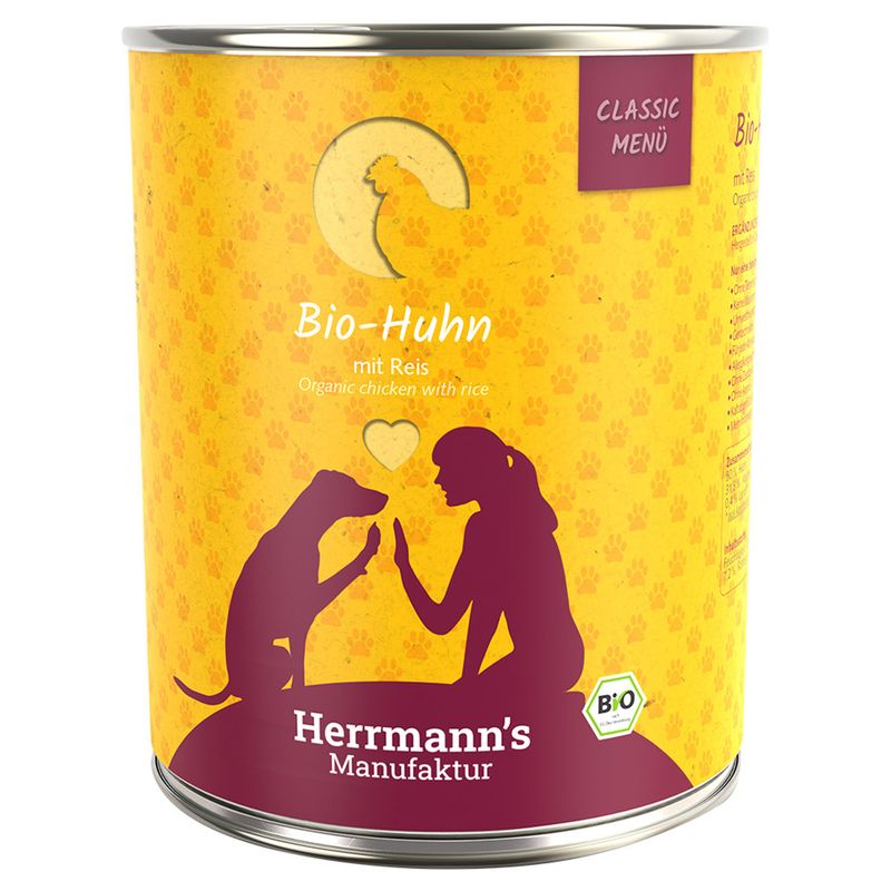 Lot Herrmann's Menu Bio Classic 12 x 800 g