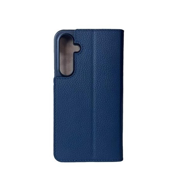 Samsung Galaxy S23 FE Echtleder Book Case Tasche Flip Cover Hand Made (MARCS23FE-M08) - Navy Blue
