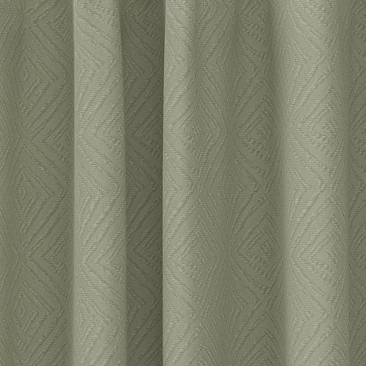 Rideau intérieur effet jacquard ethnique vert pâle GoodHome L. 260 cm x l. 140 cm