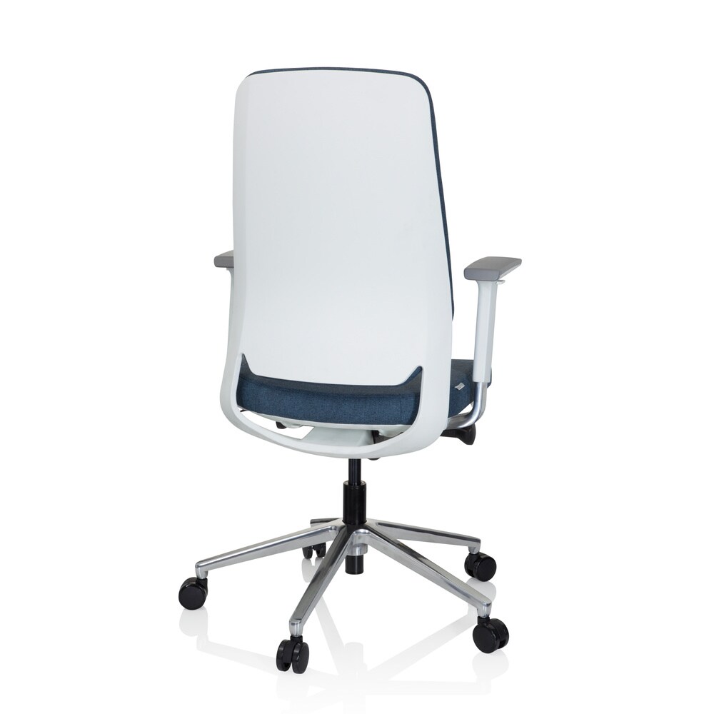 Profi Bürostuhl CHIARO T4 WHITE Stoff mit Armlehnen (höhenverstellbar) hjh OFFICE