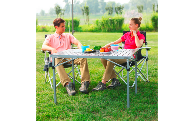 KingCamp Compact Folding Table aufrollbarer Campingtisch für 4 Personen