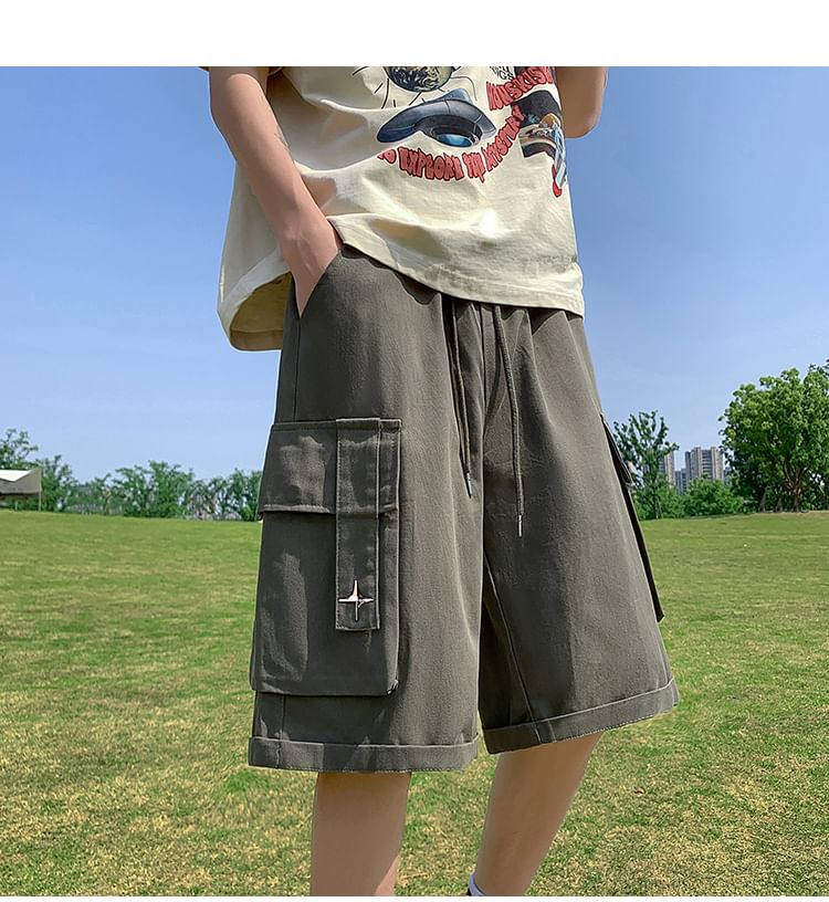 Bay Go Mall - Cargoshorts met trekkoord in de taille en wijde pijpen
