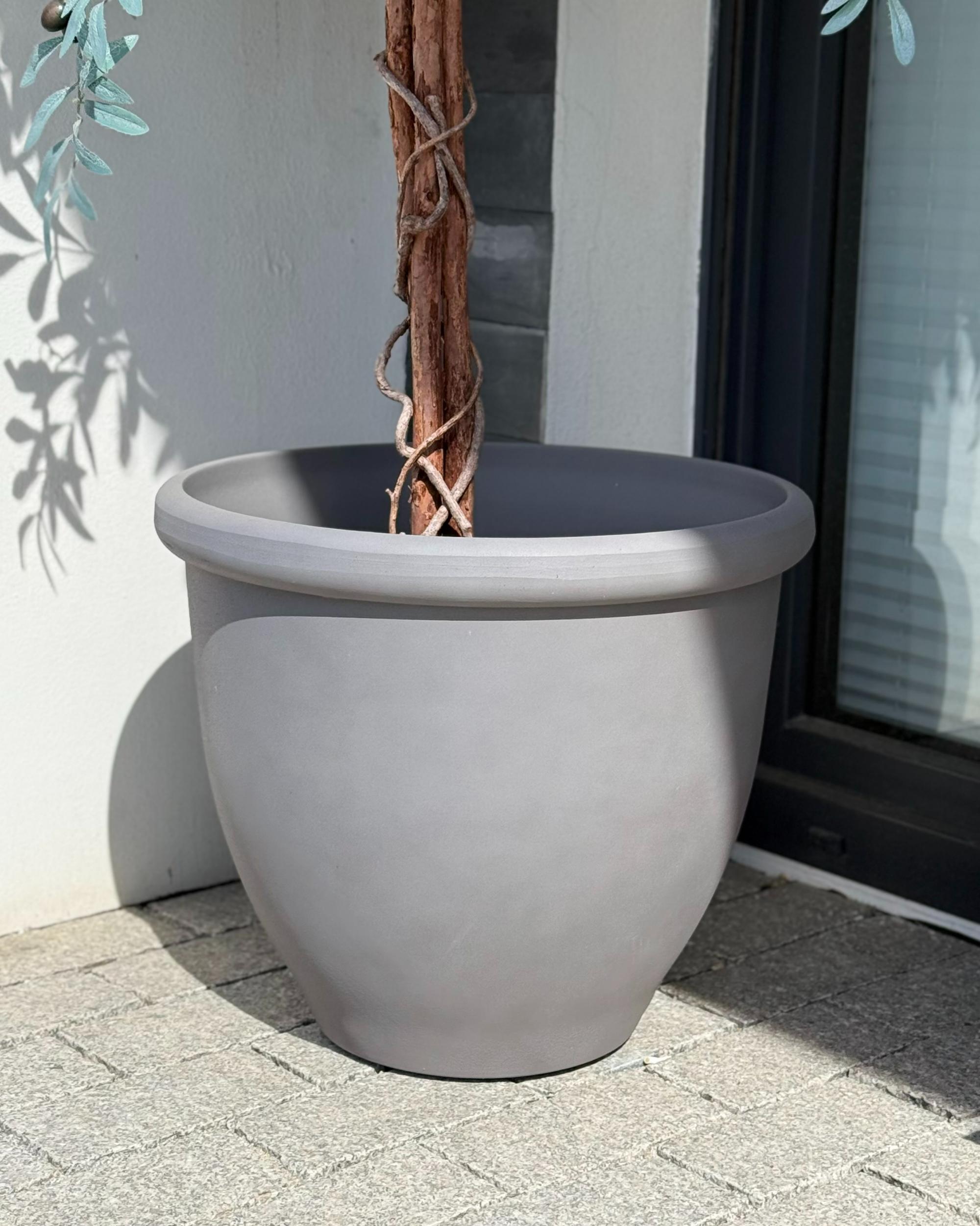 Bloempot TESALIA 49 cm Grijs