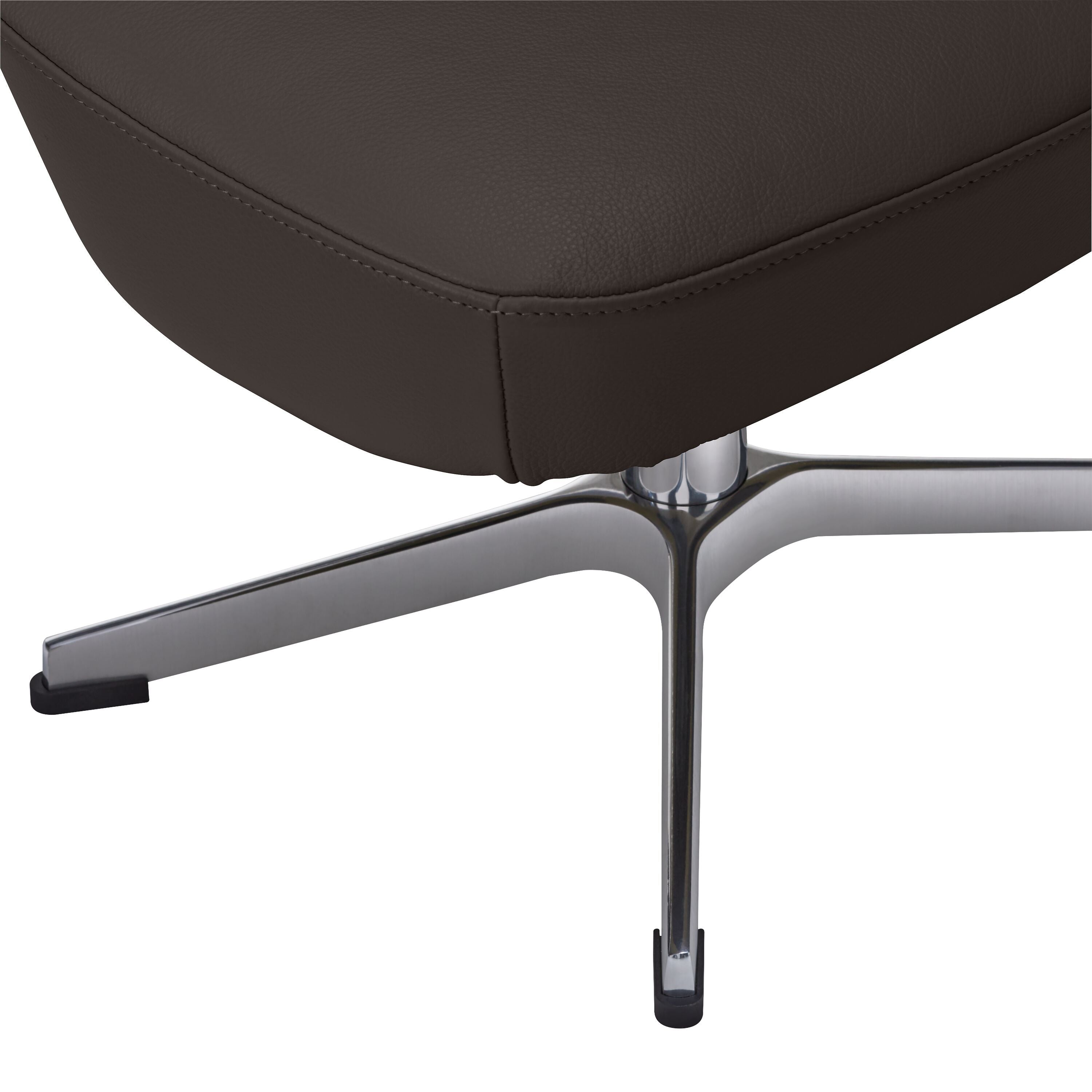 MALEA Hocker - Braun / B: 52.0 cm x T: 39.0 cm x H: 38.0 cm