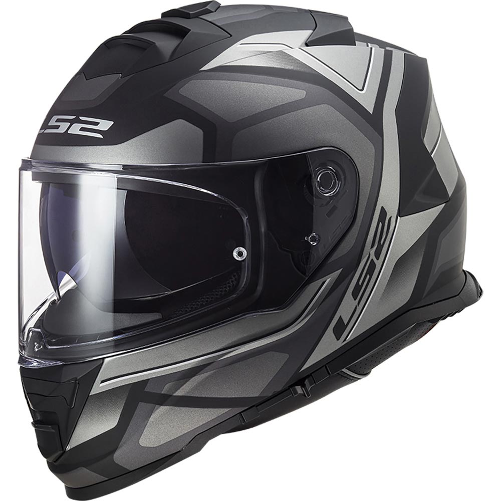 LS2 - Casque FF800 Storm II Faster Noir / Titanium / Mat