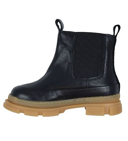 Pom Pom Støvler - Chunky Chelsea Boot - Sort