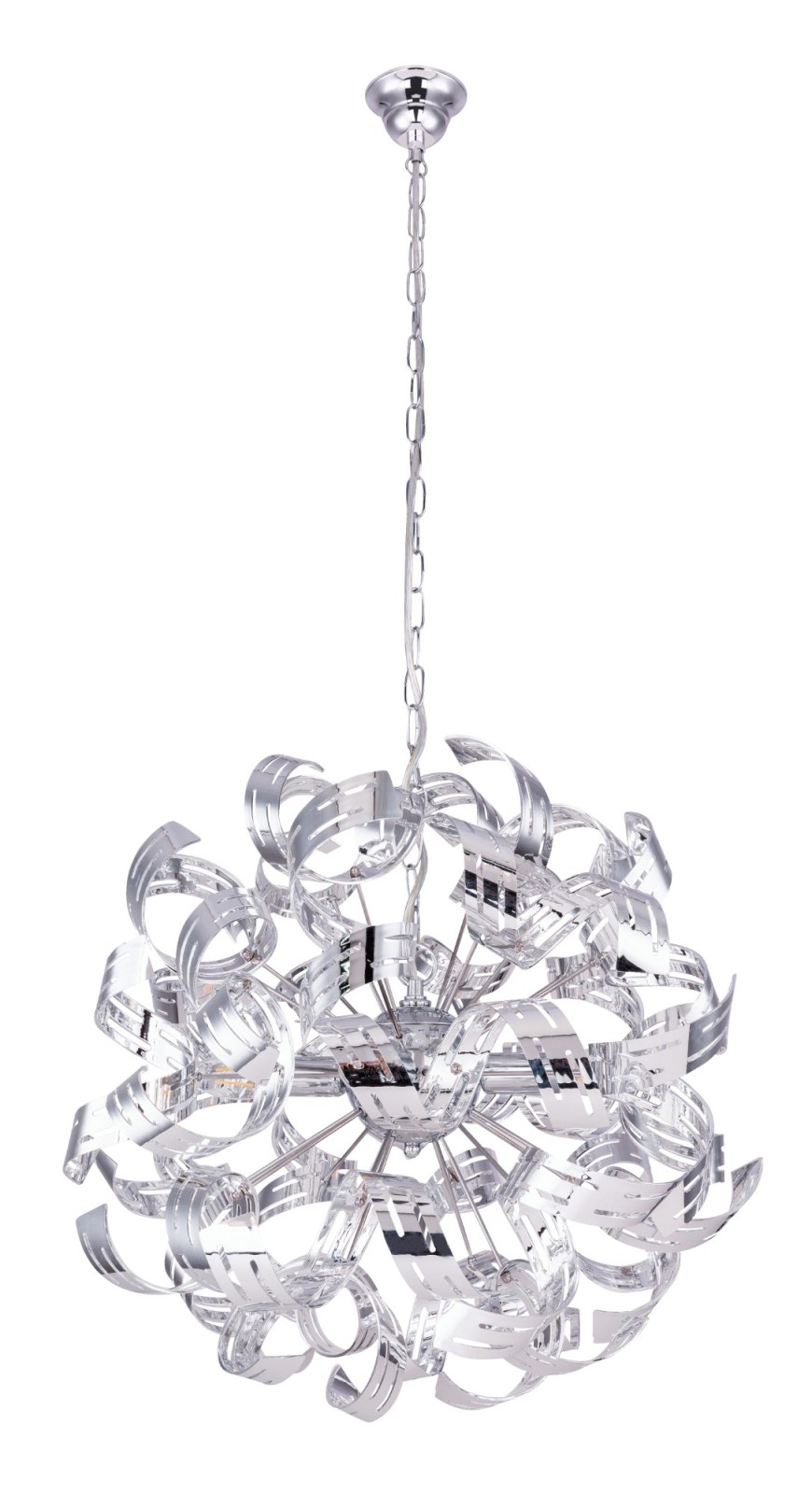 Pendelleuchte - chrom - 4-flammig - 125 cm