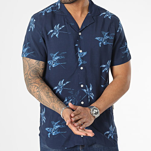 Chemise Manches Courtes 20716117 Bleu Marine Floral