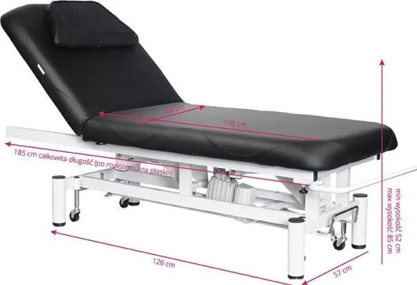 Azzurro elektrisk massagebriks, model 684, sort med 1 motor