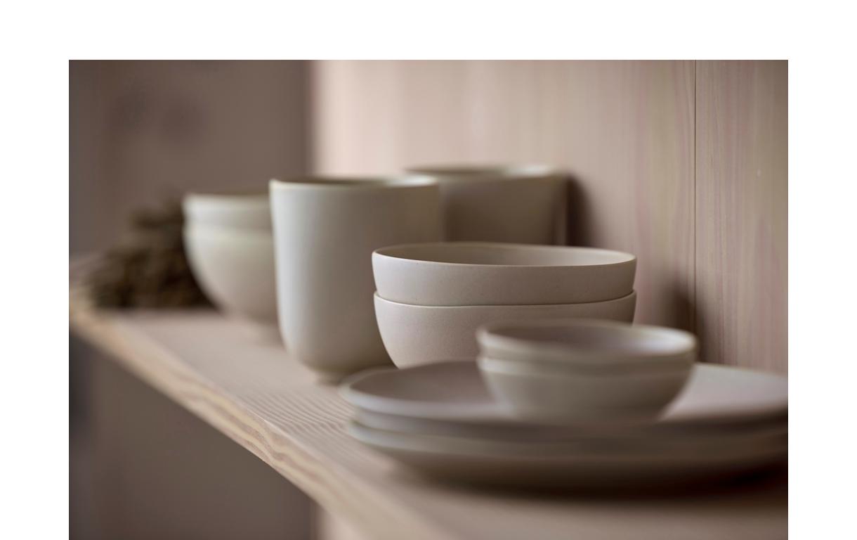 Schale Shoku 12.5 cm, 6 Stück, BeigeSchalen-Set aus Steinzeug