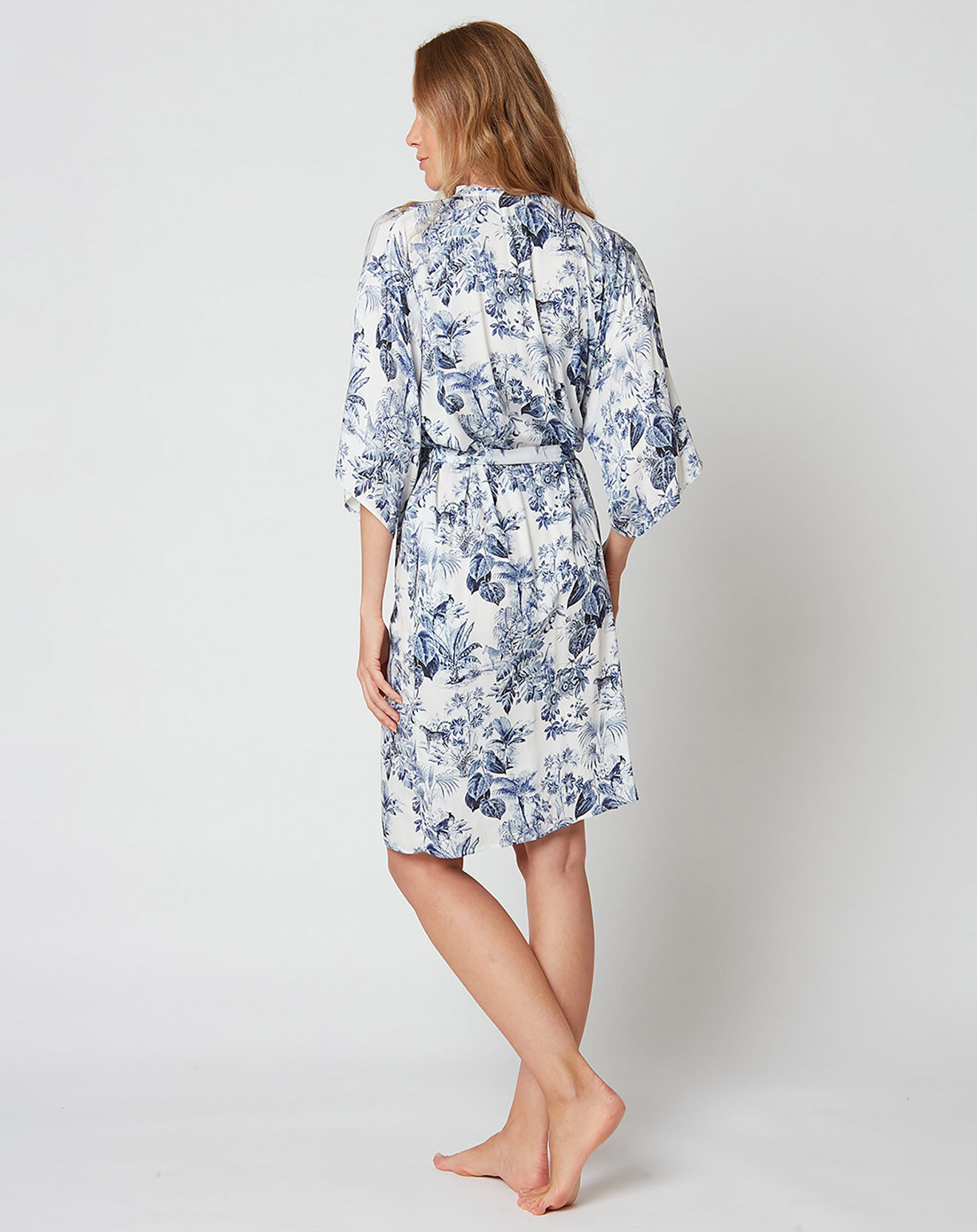 Le Chat Kimono Ceylan bleu jean