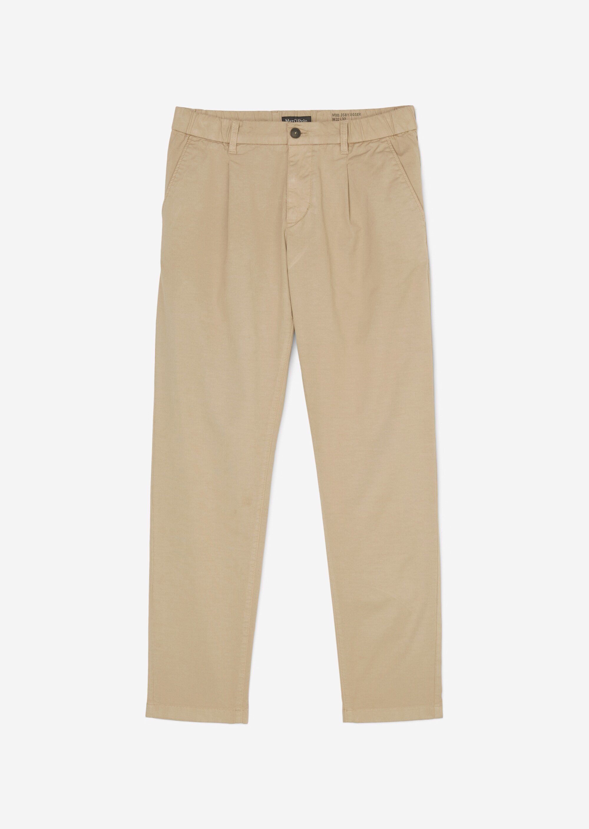 Chino - Modell OSBY Jogger pleats aus hochwertigem Bio-Baumwolle-Mix