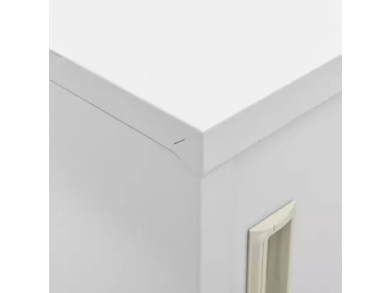 Armoires à casiers 2 pcs Gris clair 90x45x92,5 cm Acier