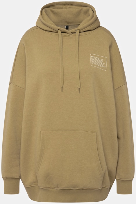 Hoodie, oversized, Mini Statement-Print, Langarm, Unisex