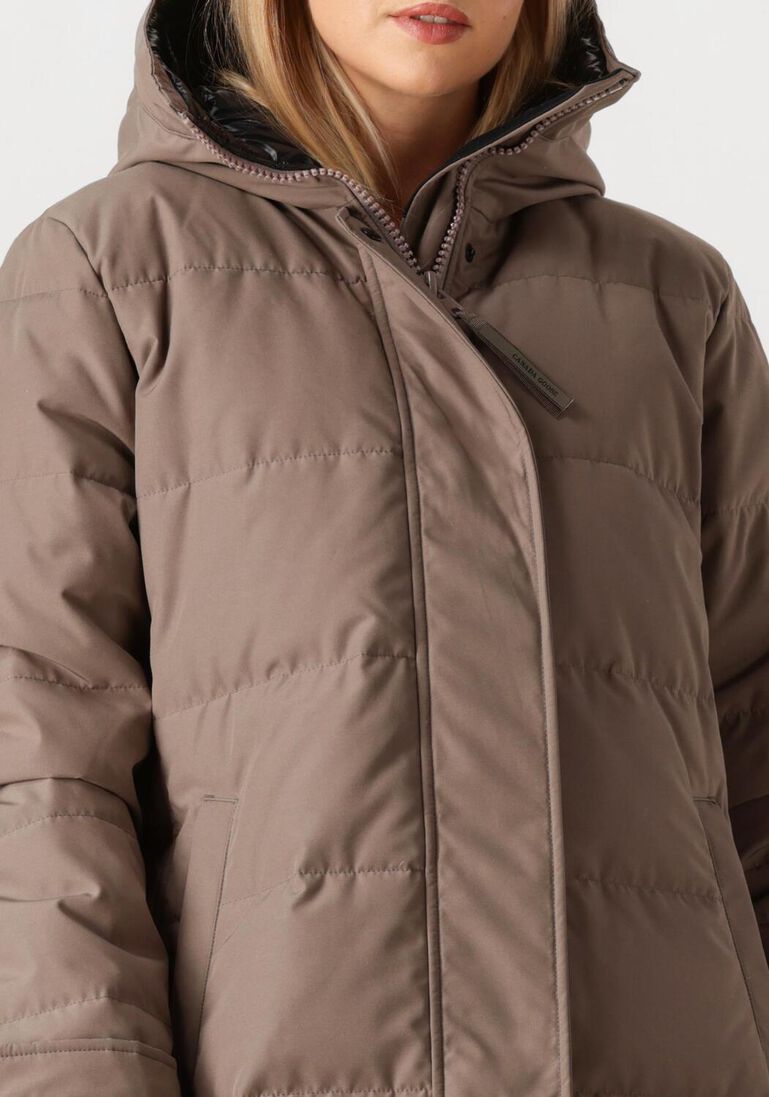 taupe canada goose gewatteerde jas shelburne parka cr