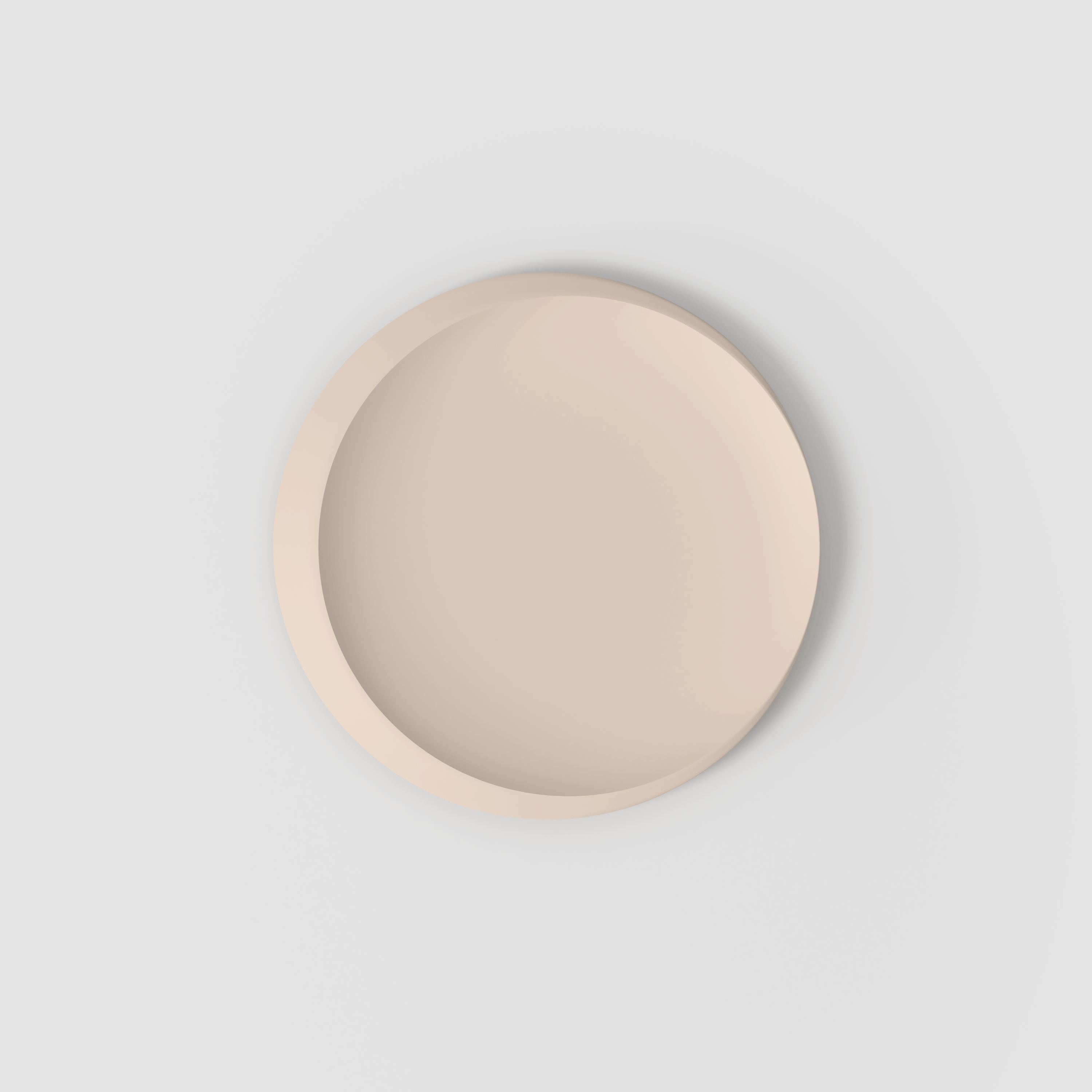 NewMoon Buffet plate Beige, 14.5'', Premium Porcelain
