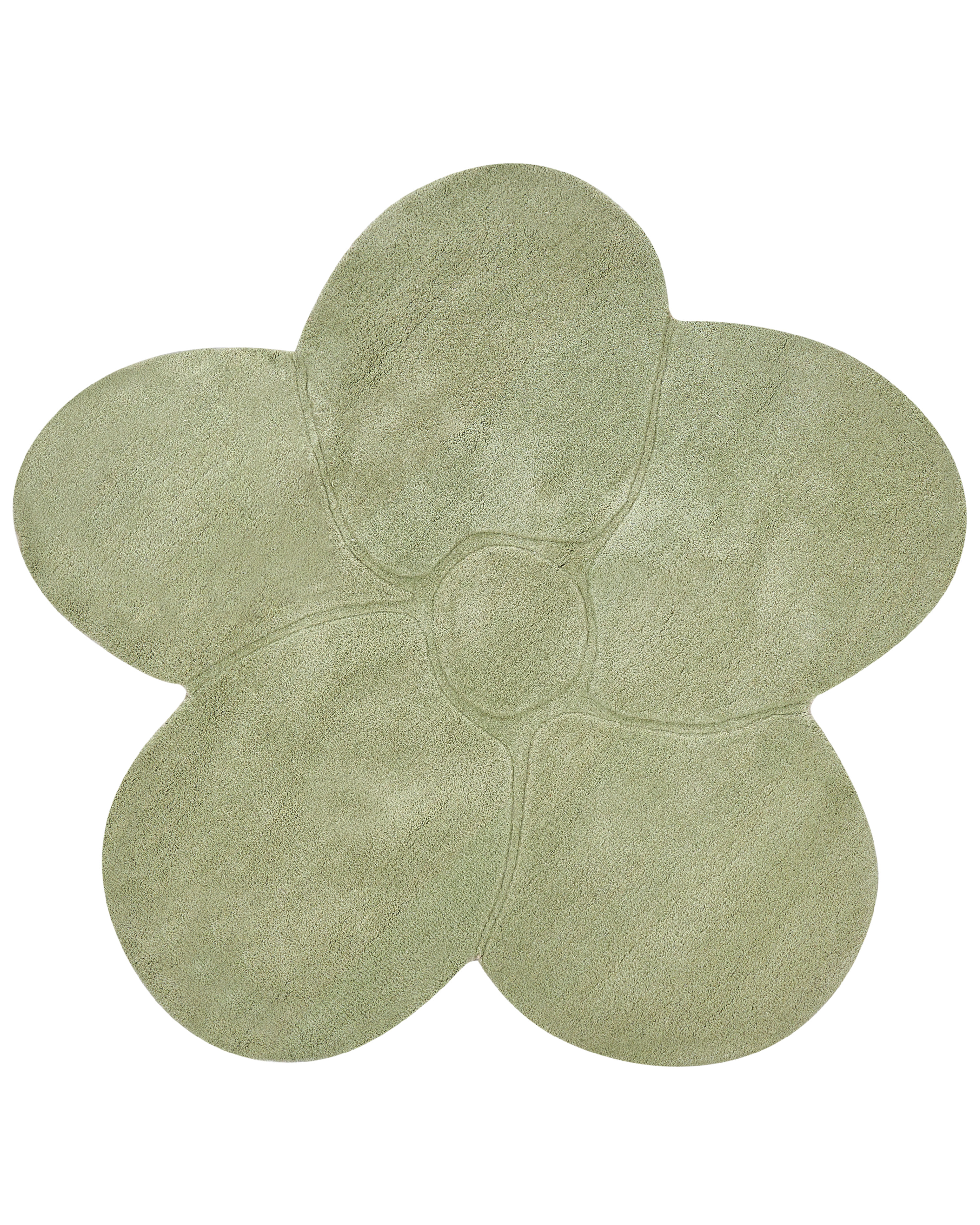 Vloerkleed KOKKINI Lichtgroen ø 140 cm Wol