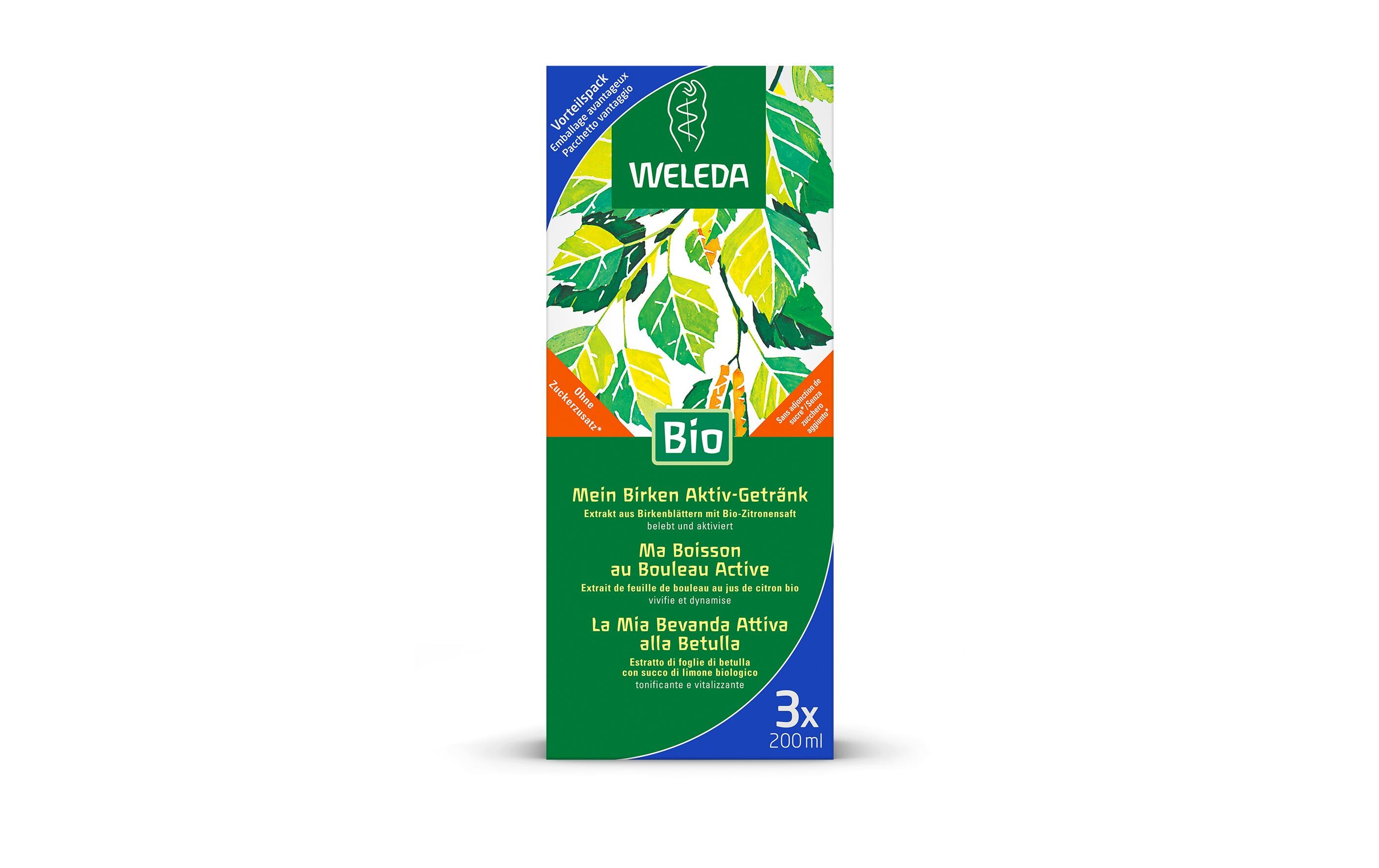 Mein Birken Aktiv-Getränk Trio 3 x 200 mlBio-Saft aus Birkenblättern