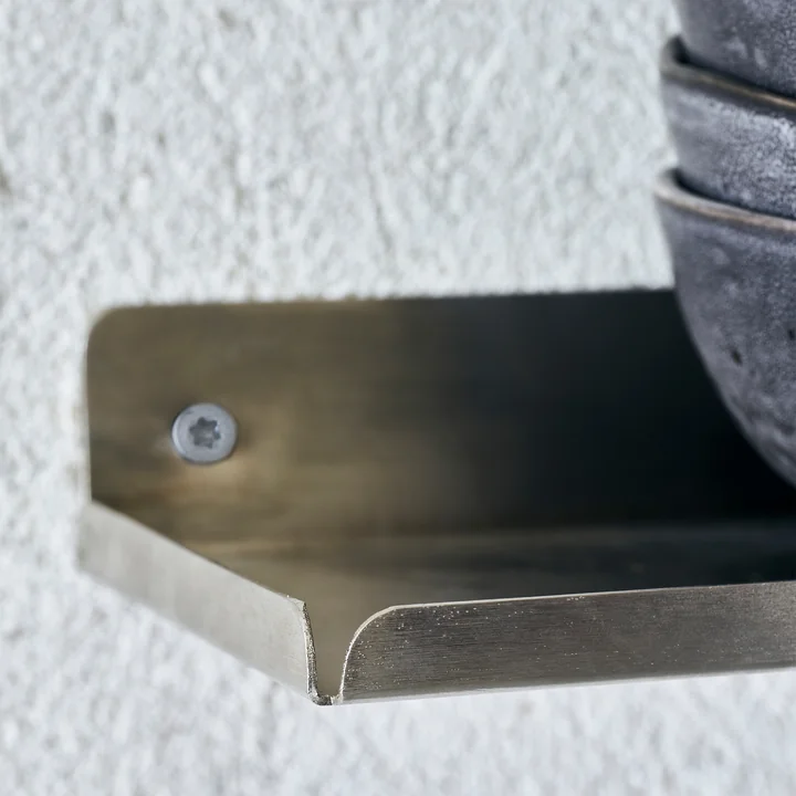 House Doctor - Ledge Wandregal, L 80 cm, schwarz
