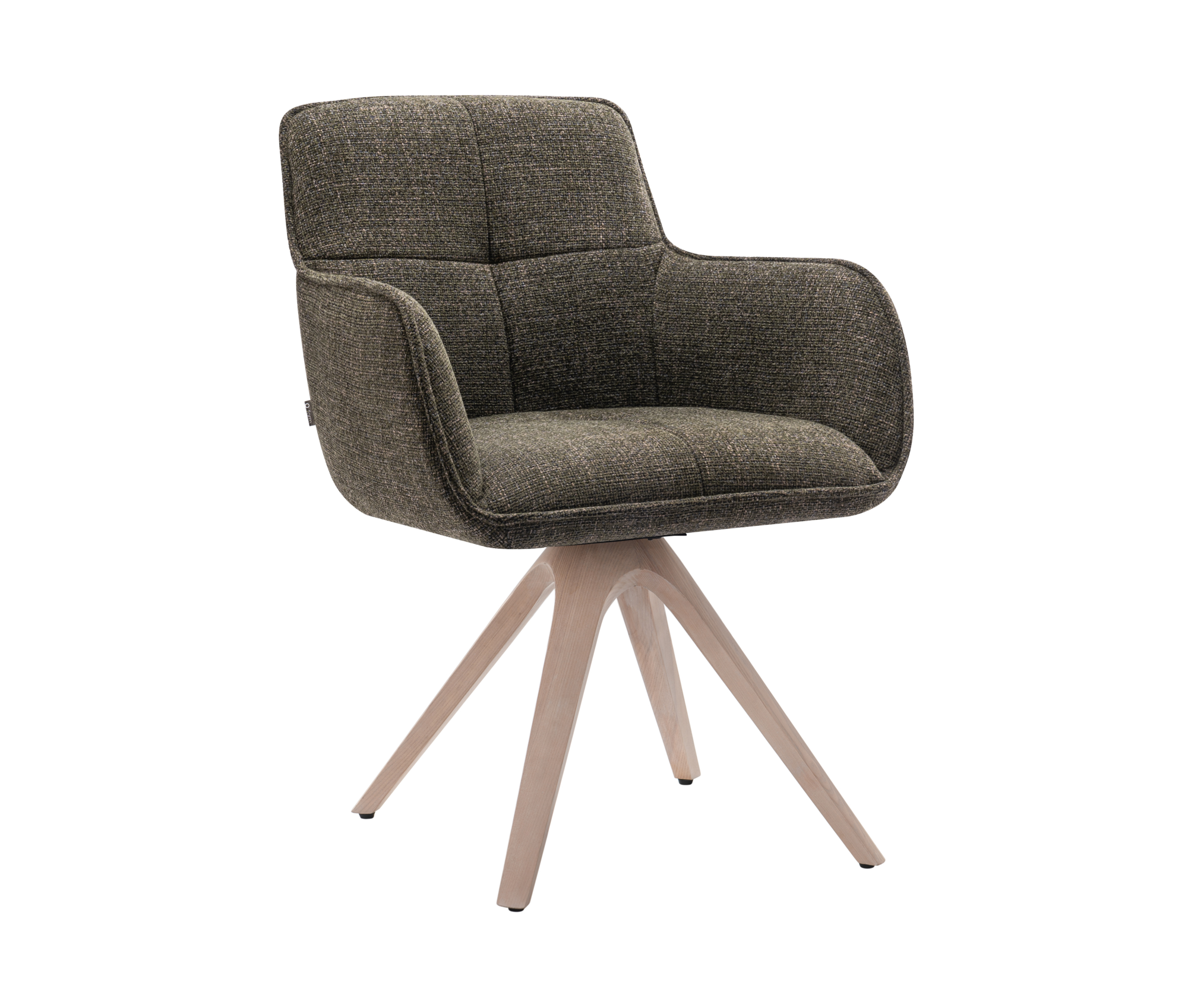 Draaistoel Tracy wooden groen