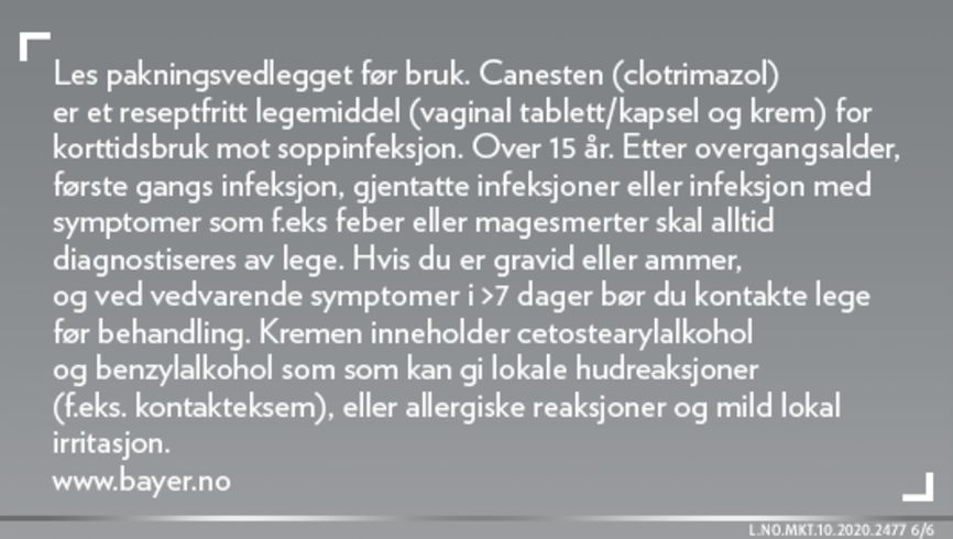 Canesten krem 1%