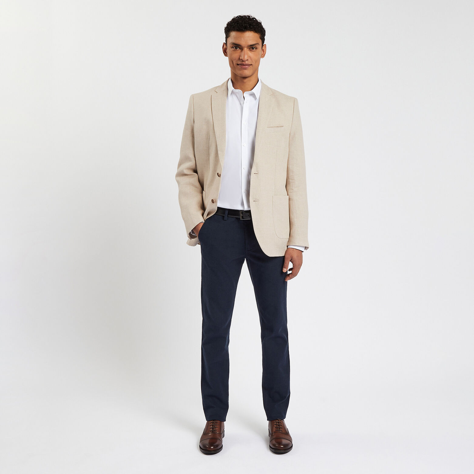 Veste en lin Ecru