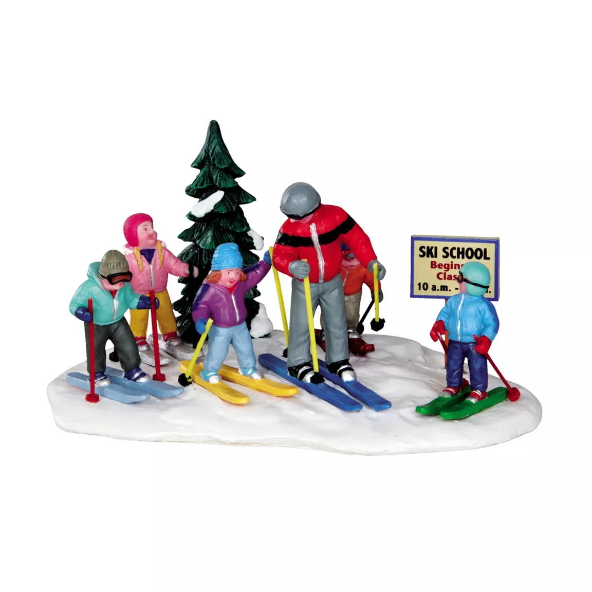 Personnages Lemax L'école de ski