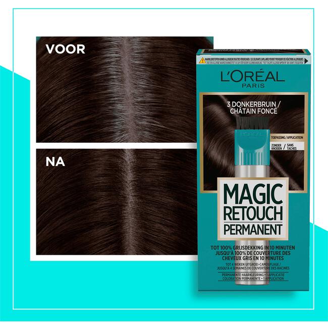 L'Oréal Paris Magic Retouch Permanente Haarverf 3 Donkerbruin