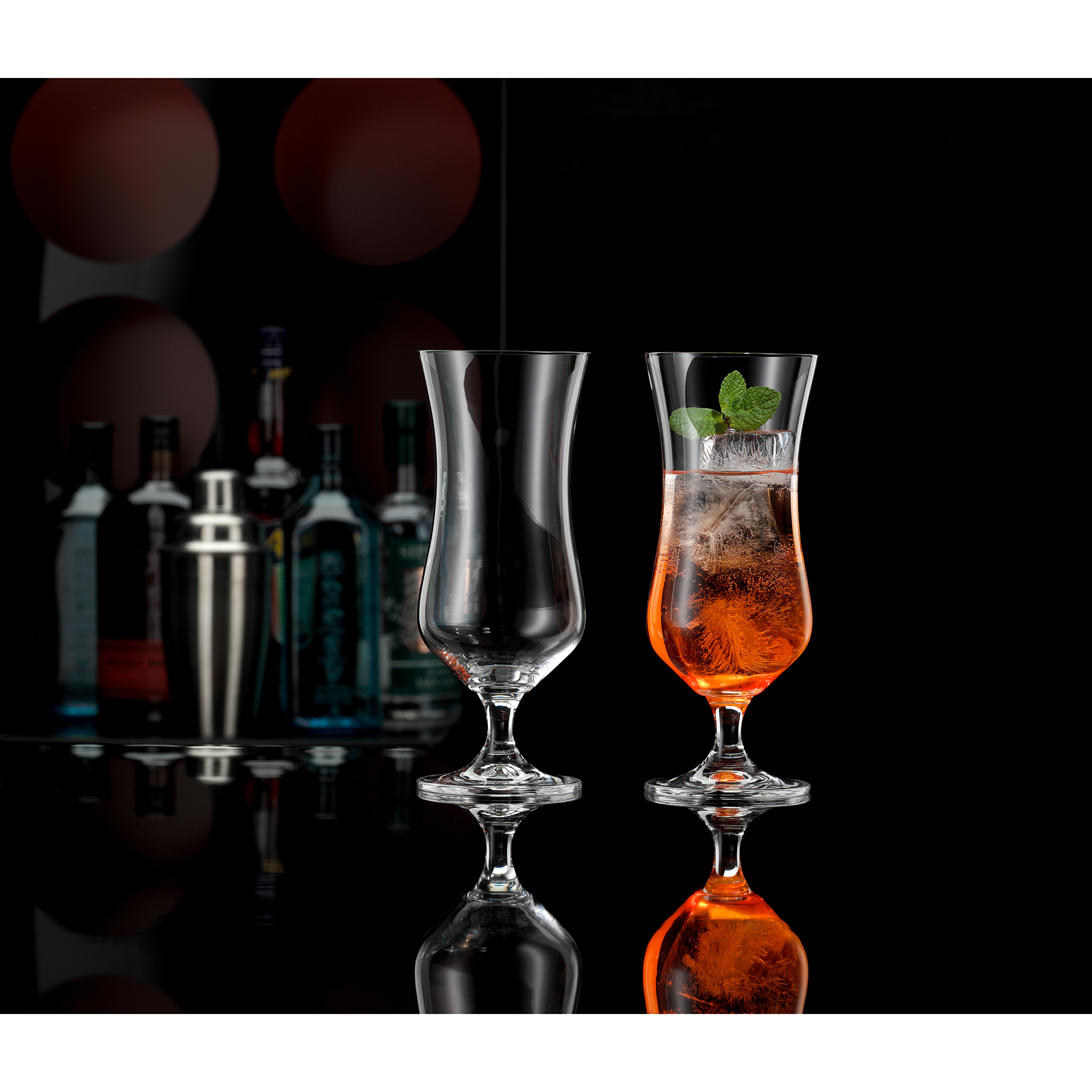2er-Set Cocktailgläser - transparent - Glas - 420 ml