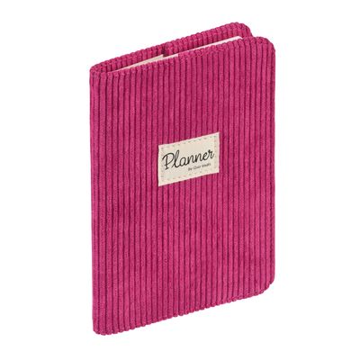 Agenda Colette avec répertoire - 1 semaine sur 2 pages - 10 x 15 cm - framboise - Quo Vadis