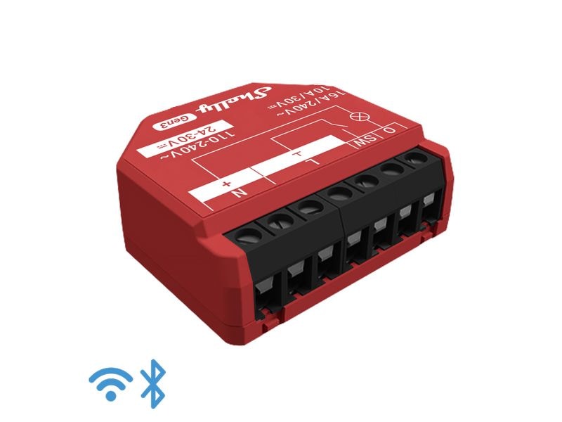 Shelly Smart Home Schaltaktor 1PM Gen3 WLAN-gesteuerter intelligenter Schalter