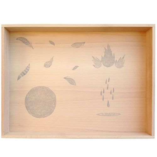 Grapat houten speelbak 16-135
