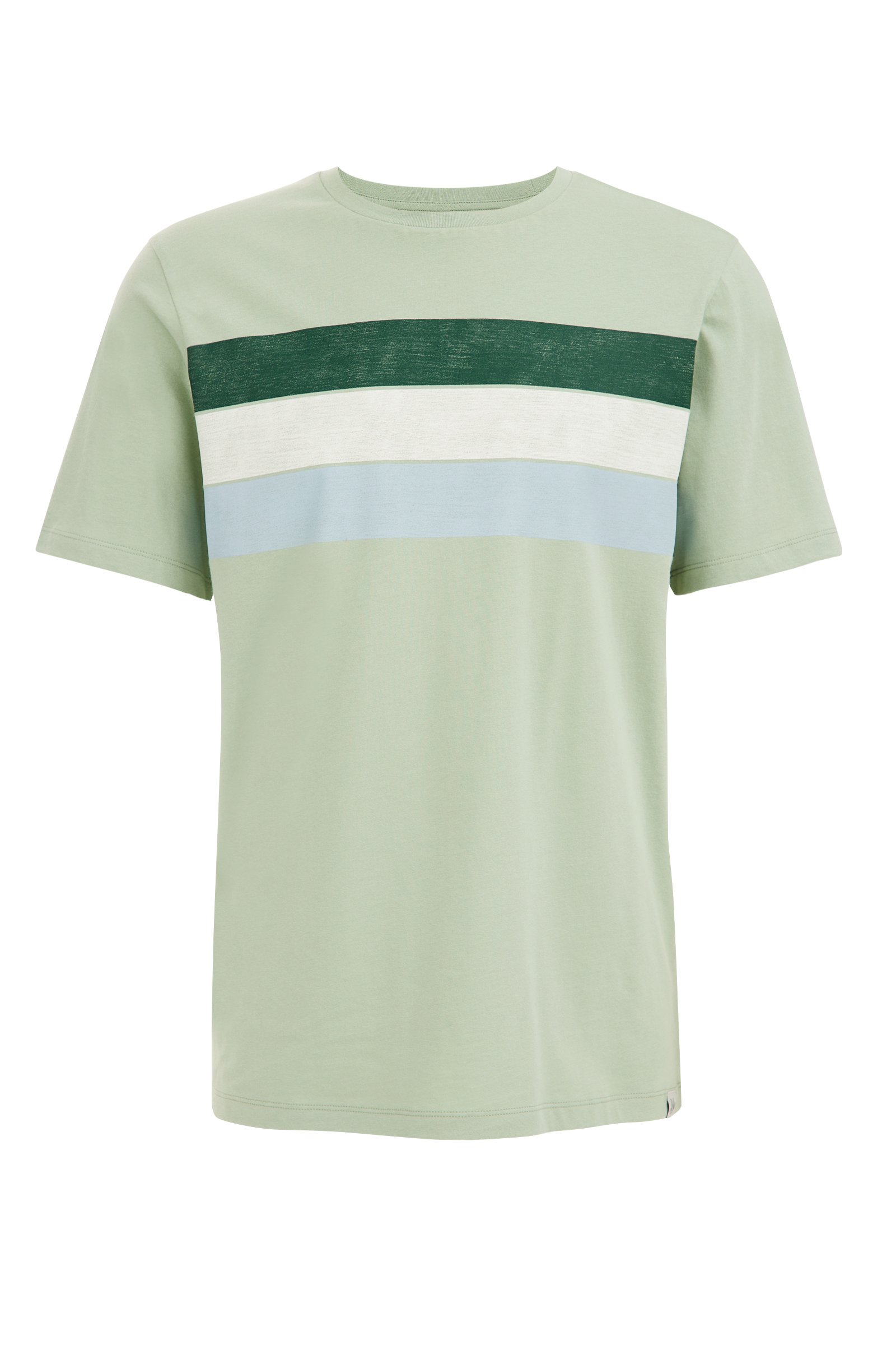 T-shirt met opdruk WE Fashion Pastelgroen