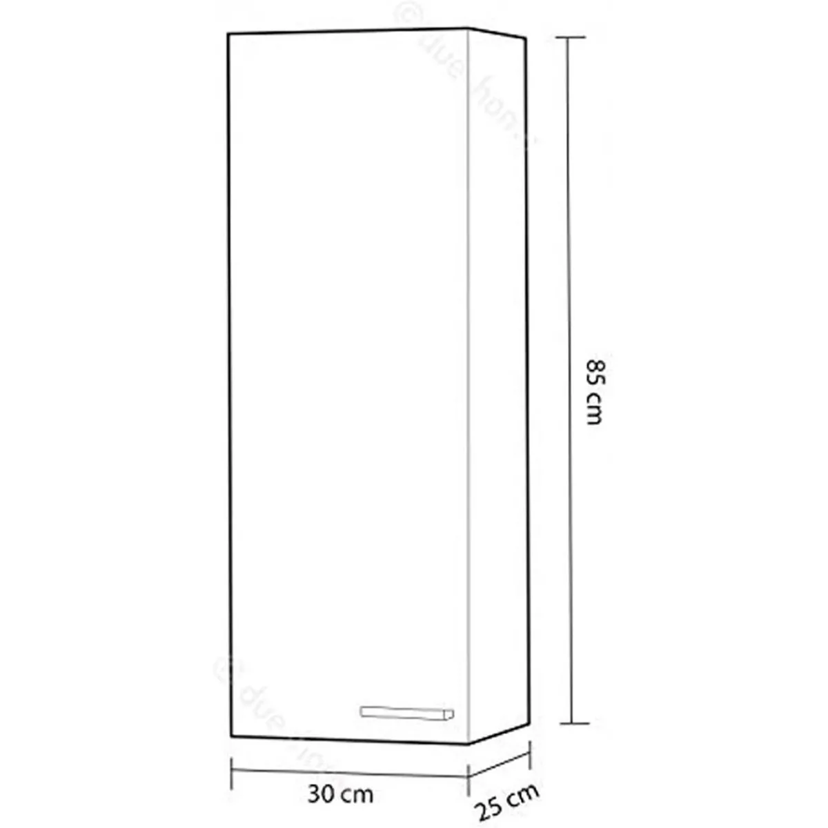 Pegane Colonne Suspendue - Blanc Brillant