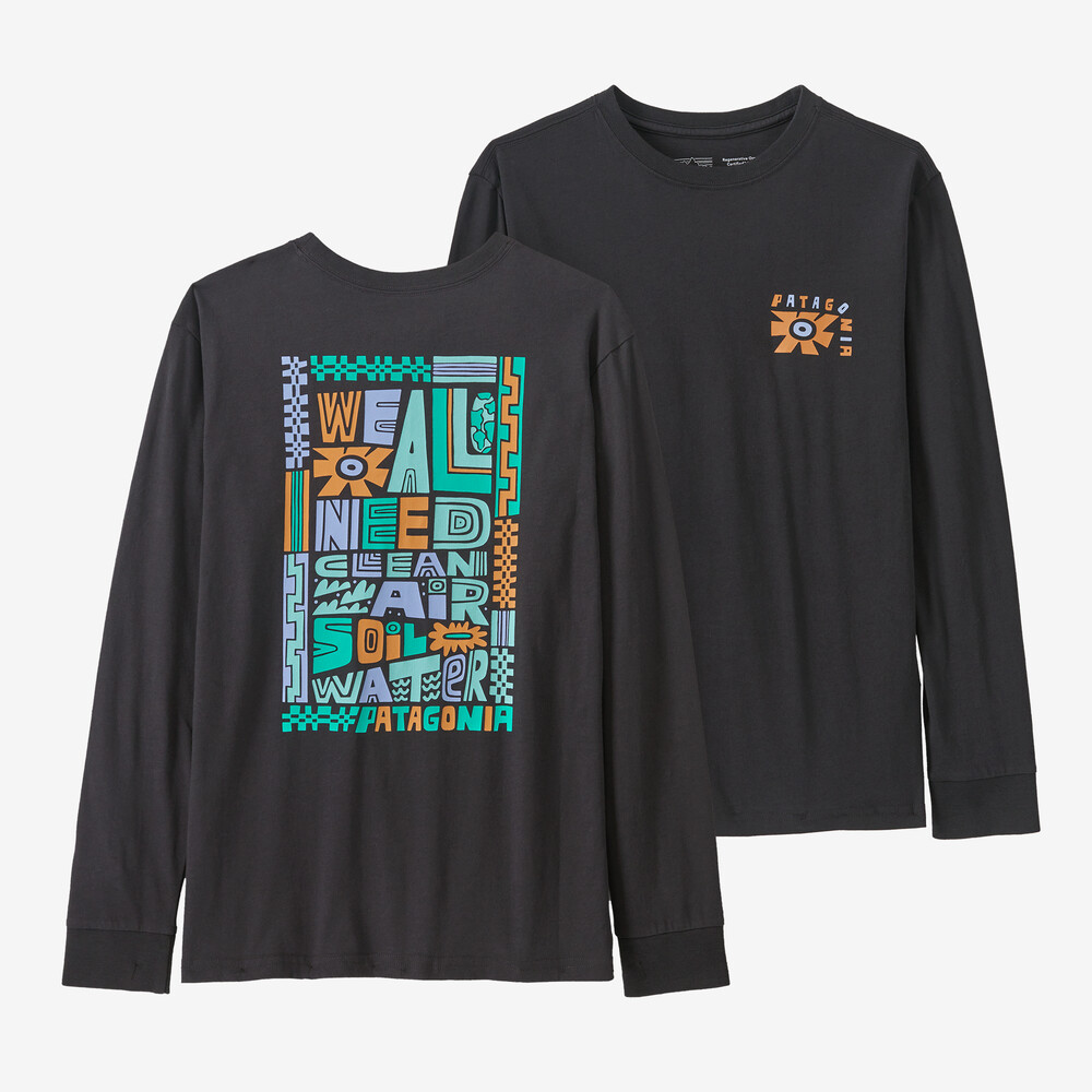Langarm-T-Shirt mit Grafikprint aus regenerativer, biozertifizierter Baumwolle für Kinder