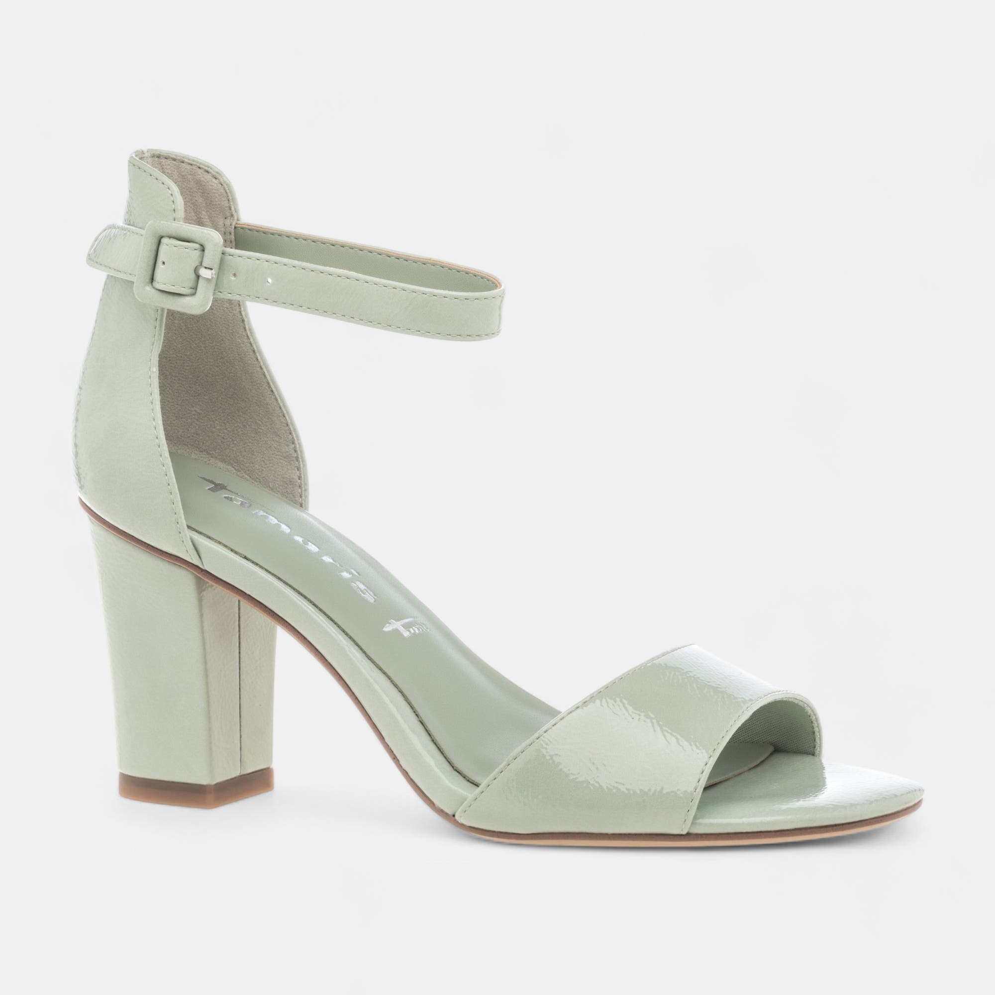 Nu-pieds à talon Femme vert clair
