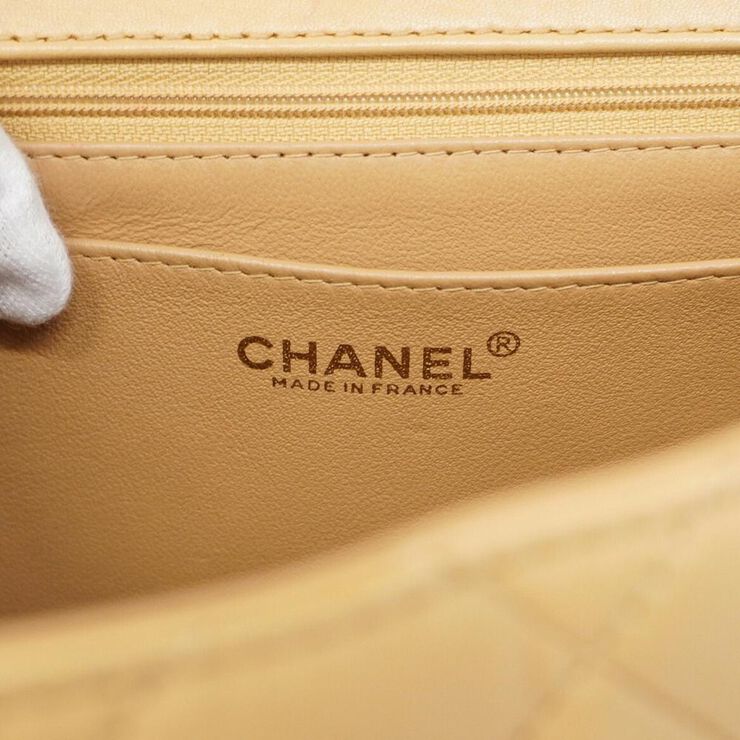 Chanel Vintage Chanel Handbag Beige