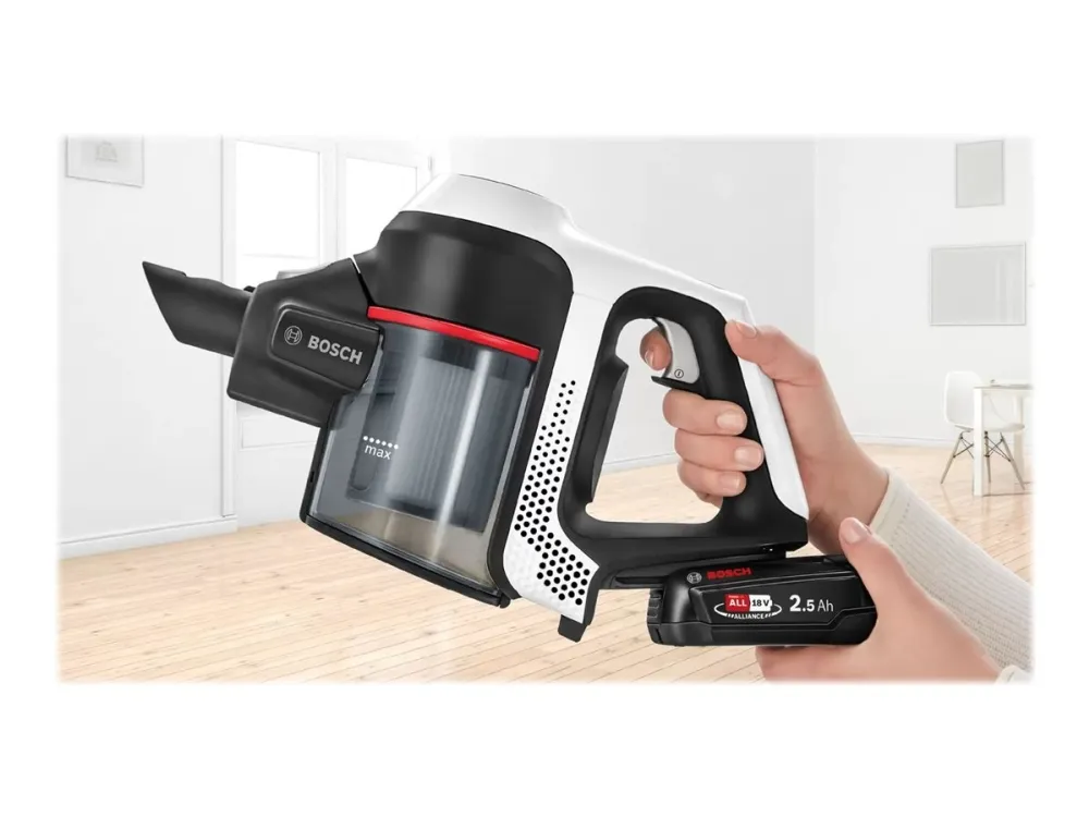 Bosch Serie | 6 BKS611MTB - Støvsuger - pind/håndholdt (2-i-1) - uden pose - ledningsfri - hvid