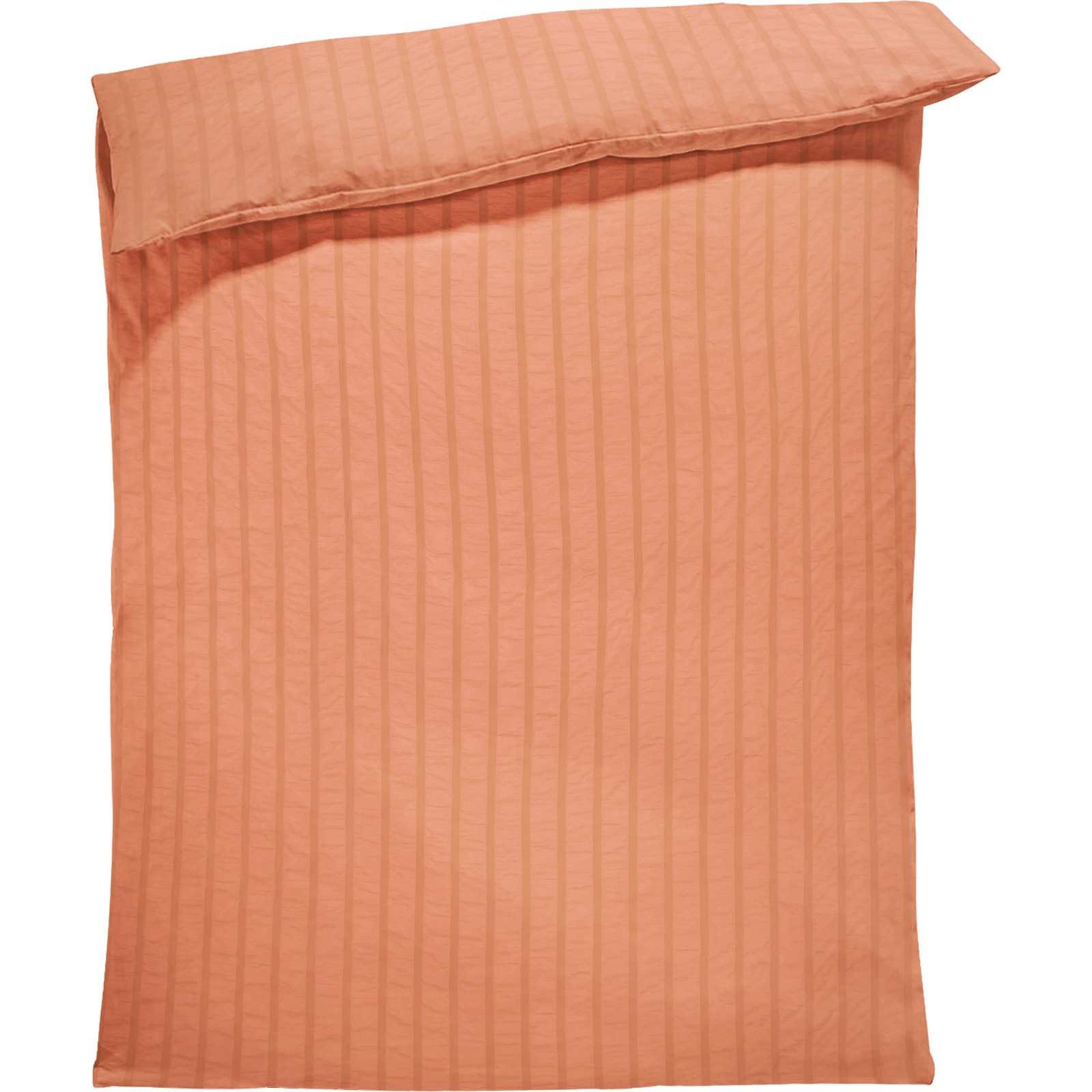 Bettwäsche Micro-Seersucker unifarbig 65x100 Pfulmen, lachs