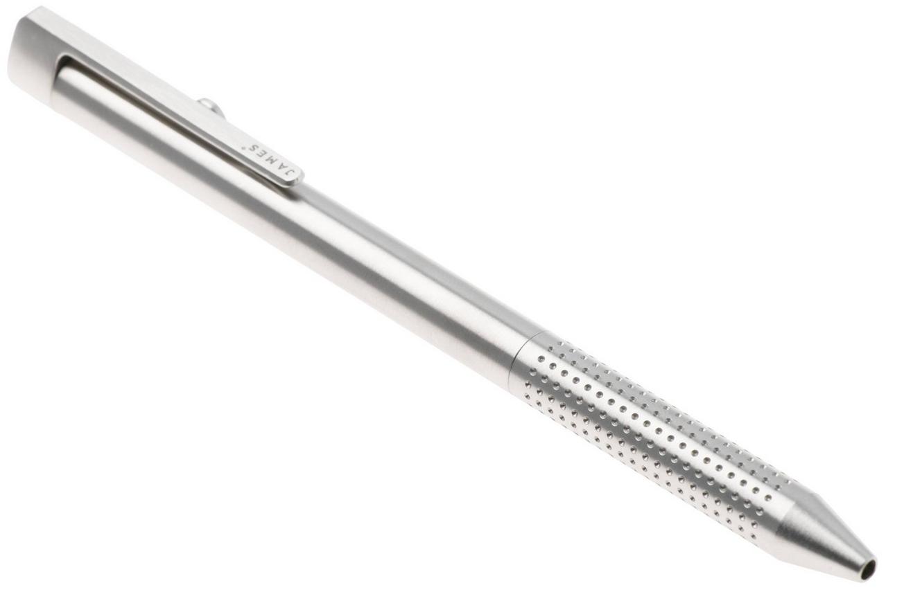 The James Brand The Kent CO322908-10 Silver Stainless Steel, Bolt Action, pen