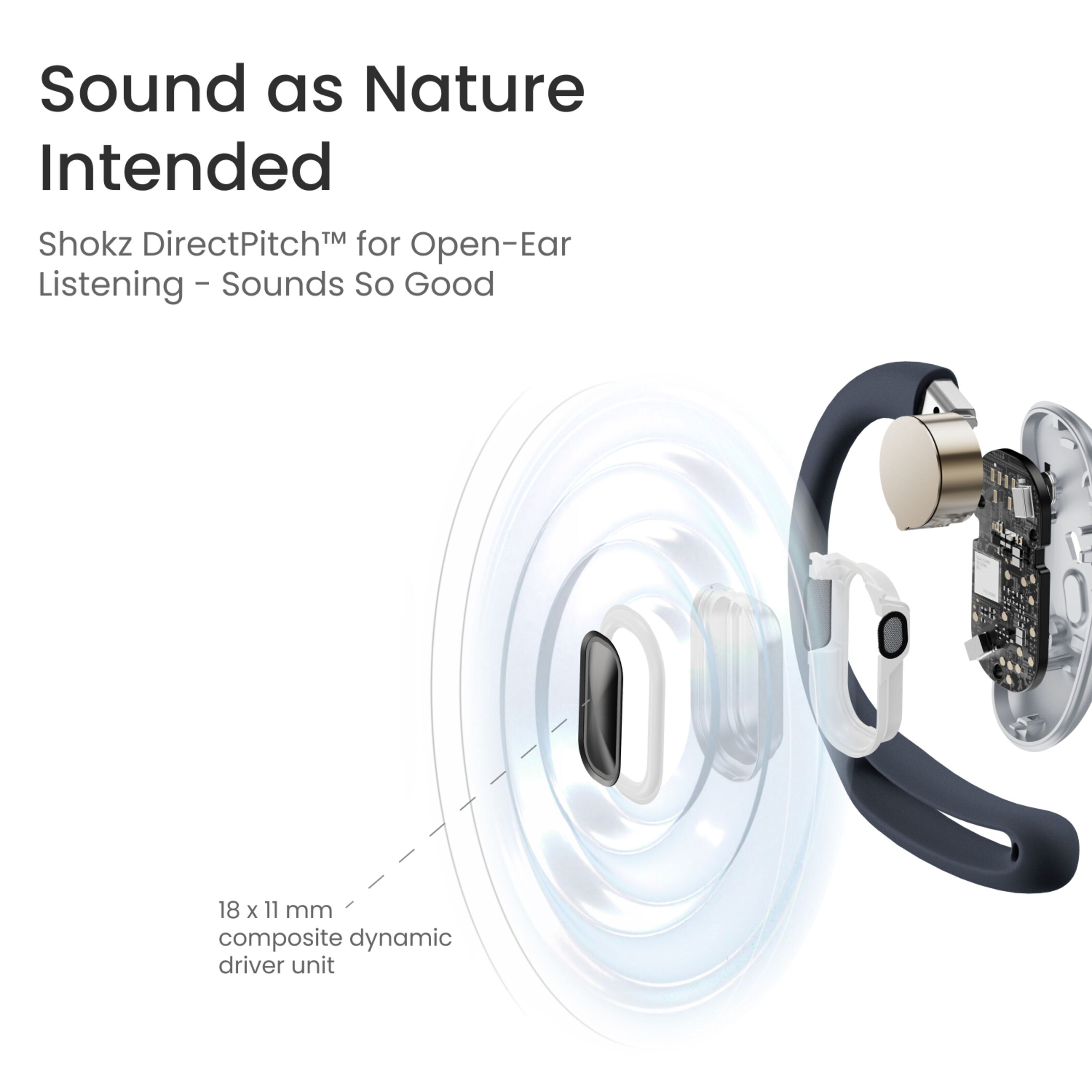 Shokz OpenFit Air Trådløse hodetelefoner Svart