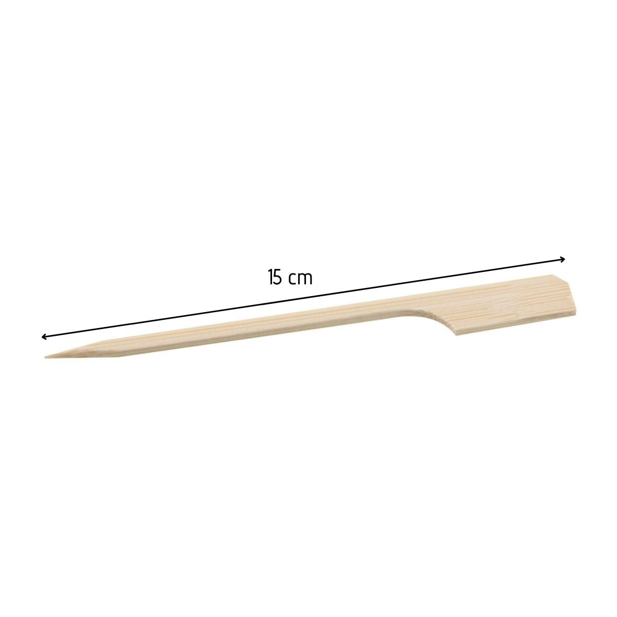 Lot de 50 piques à brochettes 15 cm en bambou FSC Basic Fackelmann